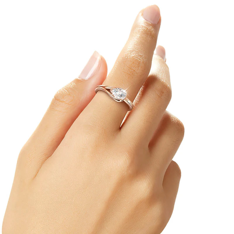 Moissanite - 1.0 cts (quilates).