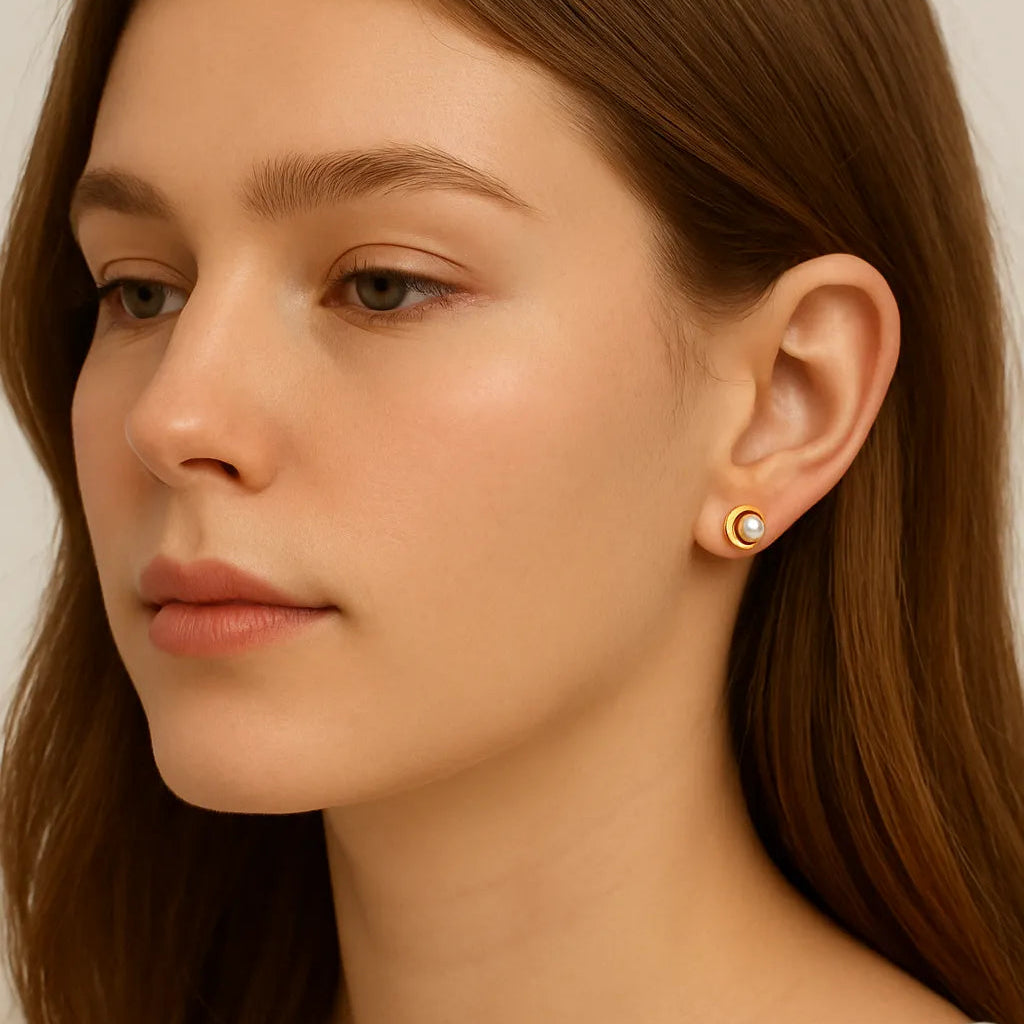 Prata 925 banhada a ouro 18k.