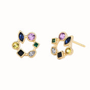 Prata 925 banhada ouro branco 18k e ouro 18k.
Pedra: Zircônia.