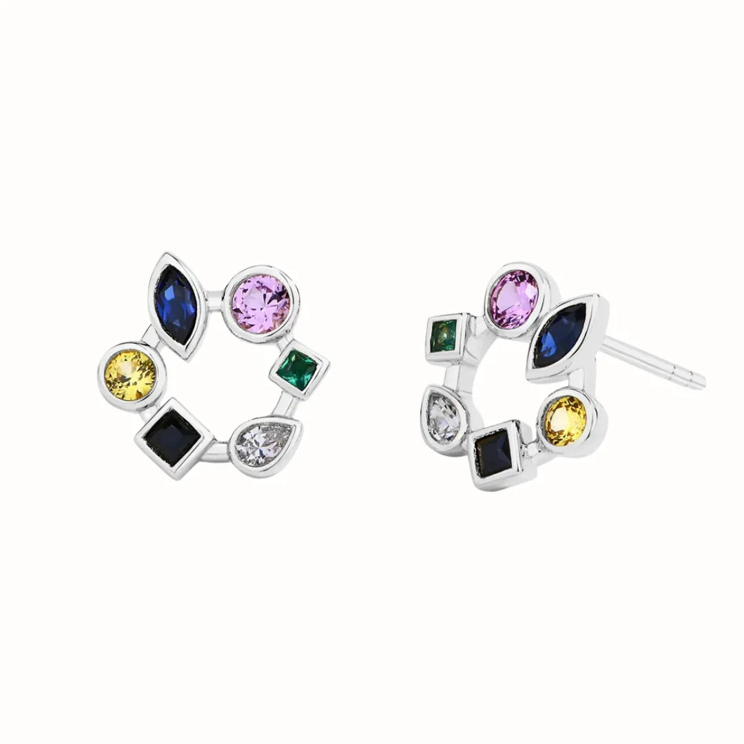 Prata 925 banhada ouro branco 18k e ouro 18k.
Pedra: Zircônia.